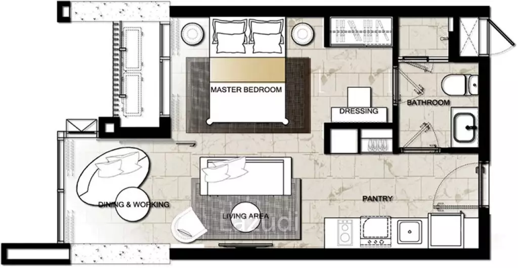 1 Bed 1 Bath 35.15 SQ.M Hyde Sukhumvit 11