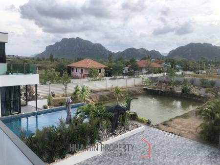 Cha Am: Pool villa with 4 bedrooms and 4 bathrooms and impressive views of the mountains
