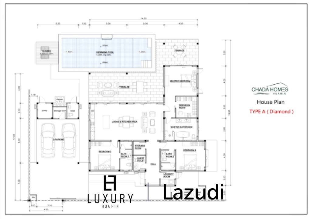 620 m² 3 Chambre 3 Salle de bain Villa Pour Vente