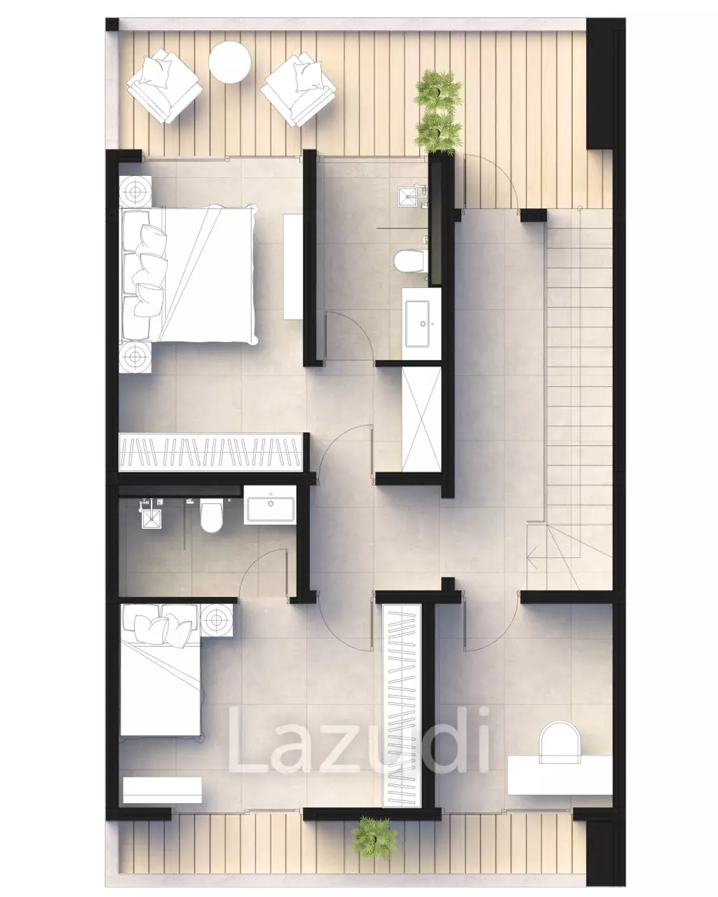 2 Bed 2 Bath 319.97 SQ.M  Mutti Family Villas