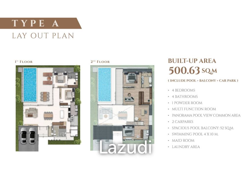 4 Bed 4 Bath 500.63 SQ.M Salila Sol