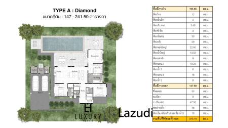 3 Bed 4 Bath 313.15 SQ.M Chada Homes