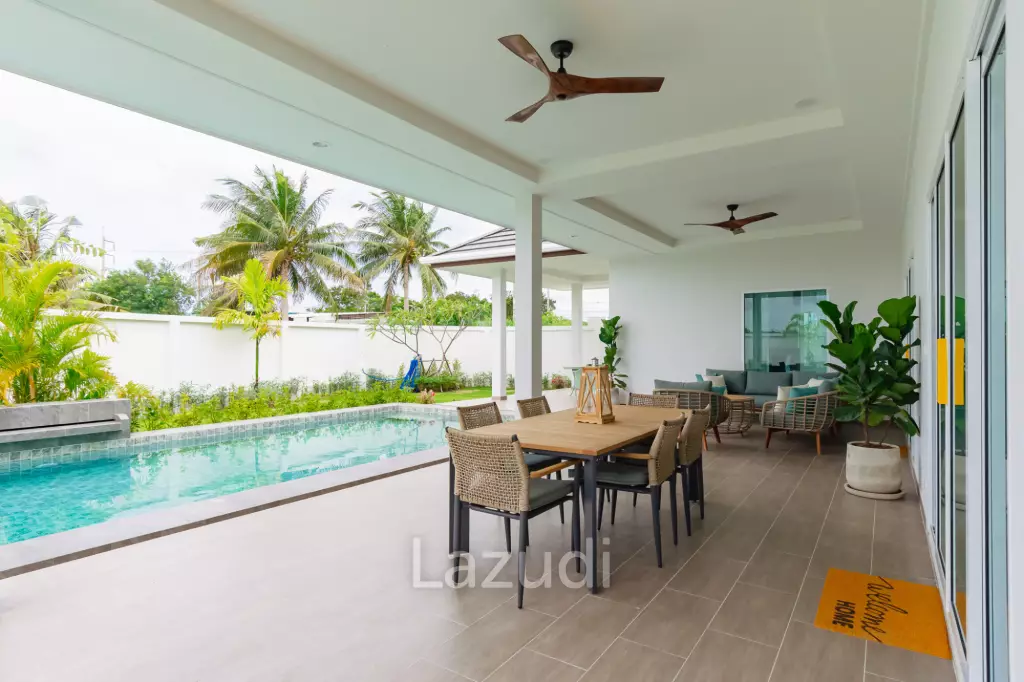 314 sqm pool villa in Thap Tai Hua Hin | Chada Homes new build on 752 sqm land