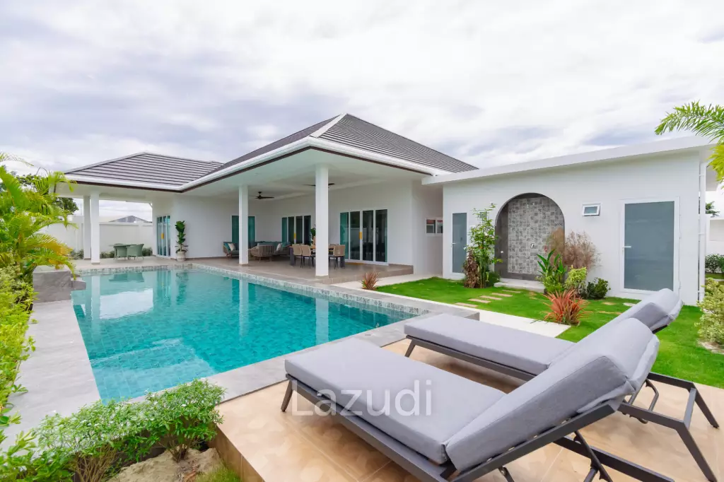 314 sqm pool villa in Thap Tai Hua Hin | Chada Homes new build on 752 sqm land