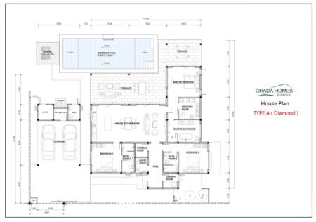 752 ตร.ม 3 เตียง 3 อาบน้ำ วิลล่า For ขาย