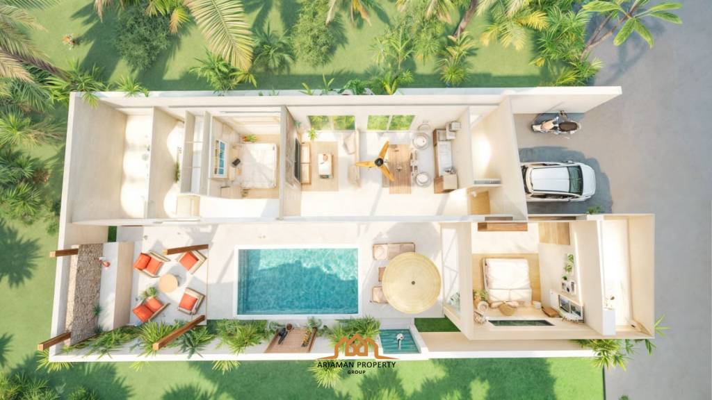 2 Bed 2 Bath 134 SQ.M Mini Kiwi Villa