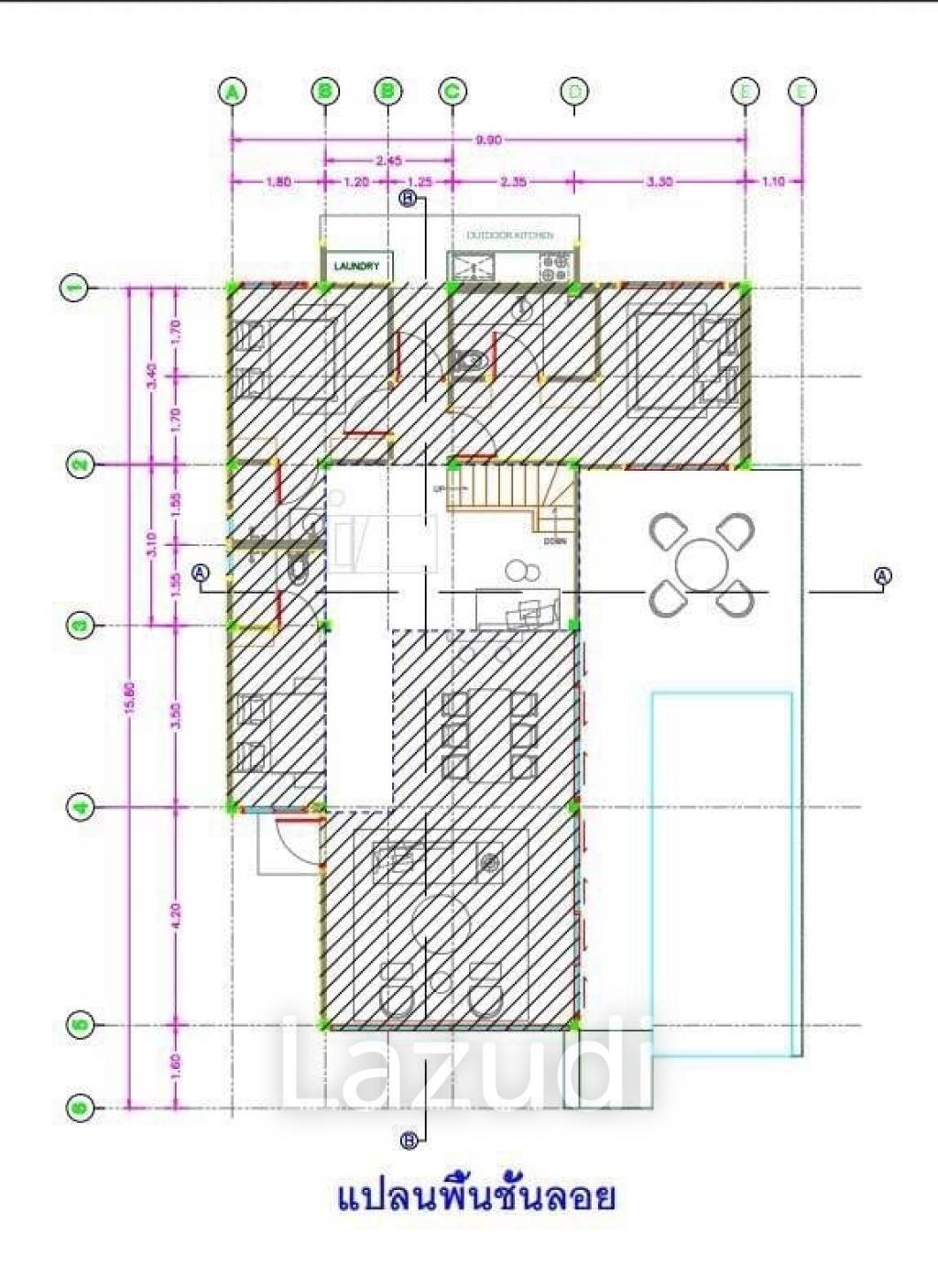 3 beds 3 Baths 199 SQ.M Chaum Haus Pool Villas Phase 4
