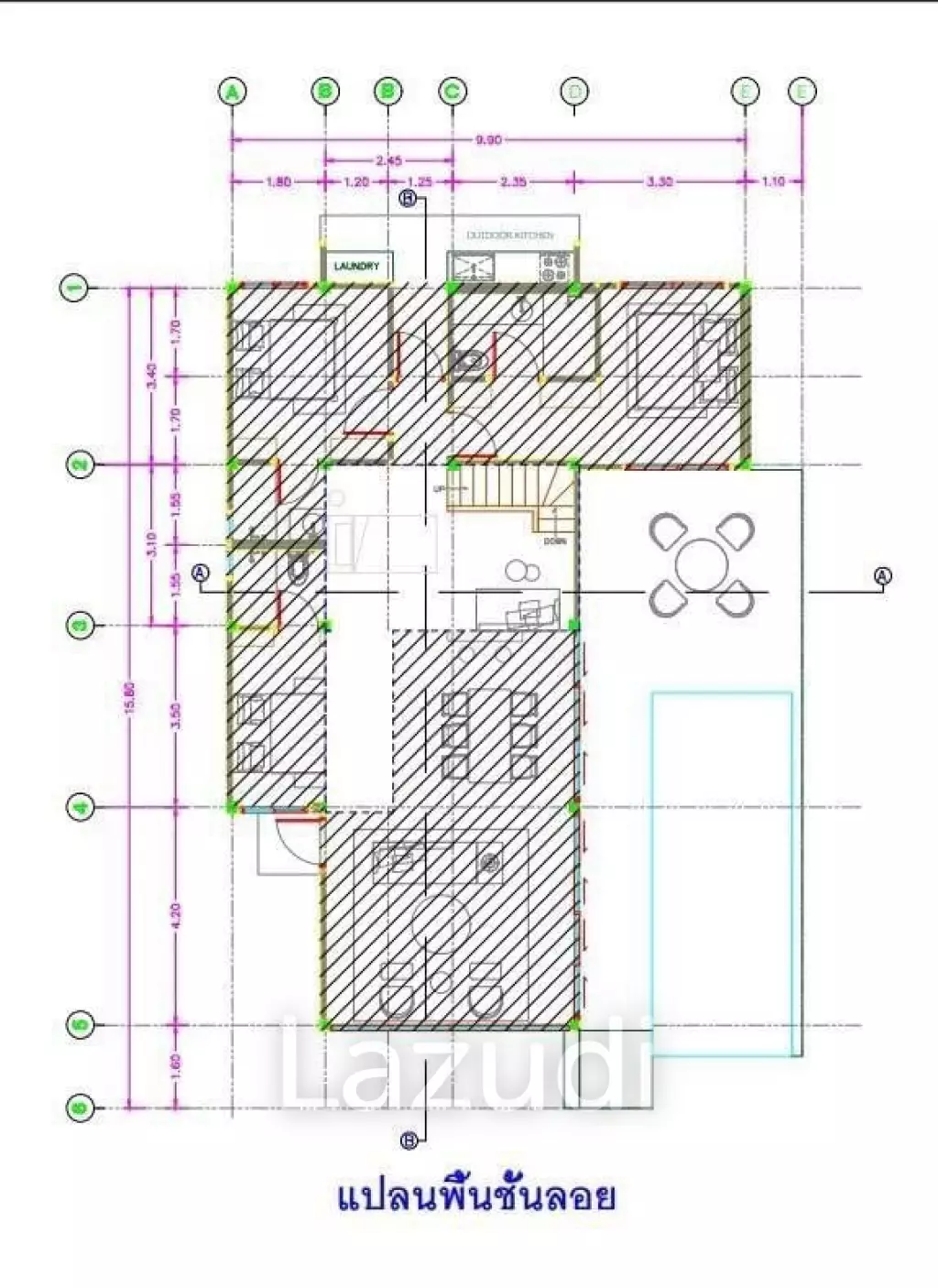 3 Beds 3 Baths 199 SQ.M Chaum Haus Pool Villas Phase 4