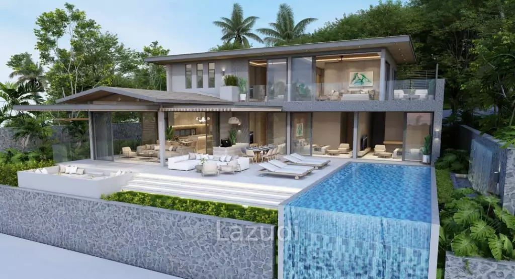5 Bedroom-Luxury Seaview Villa in Chaweng Noi Ko Samui for Sale