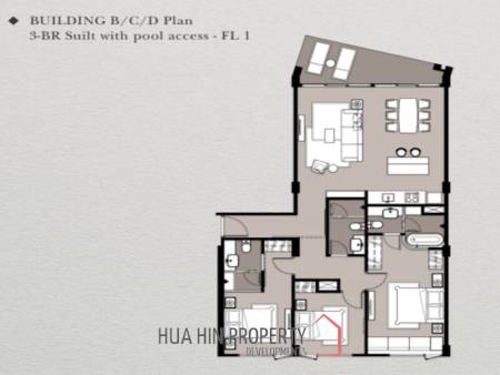 3 Bedroom 118 SQM Intercontinental Residences
