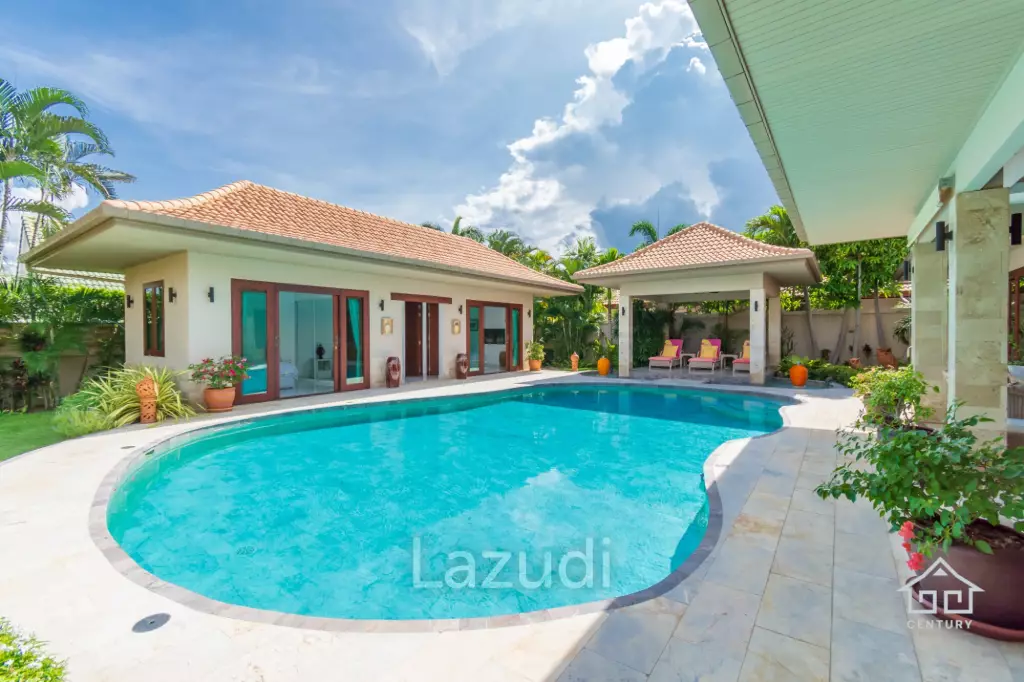 HANA VILLAGE 1 : Beautiful 3 bed Bali style pool villa on Luxury Development close to the beach