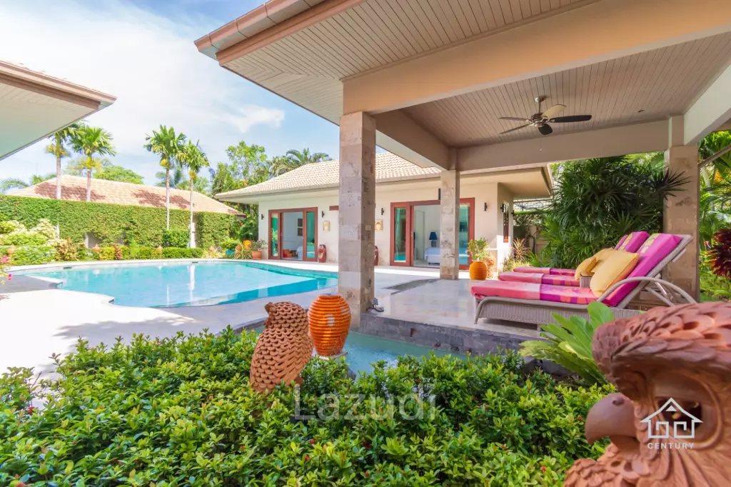 HANA VILLAGE 1 : Beautiful 3 bed Bali style pool villa on Luxury Development close to the beach