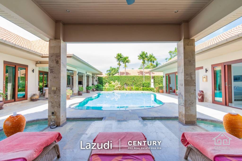 HANA VILLAGE 1 : Beautiful 3 bed Bali style pool villa on Luxury Development close to the beach