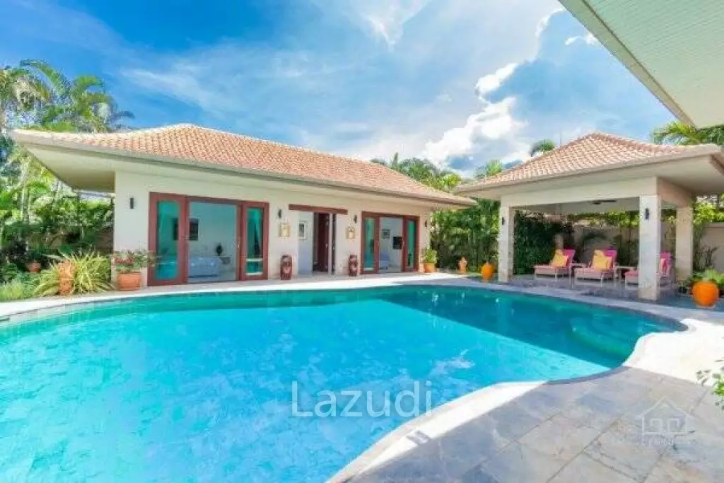 HANA VILLAGE 1 : Beautiful 3 bed Bali style pool villa on Luxury Development close to the beach
