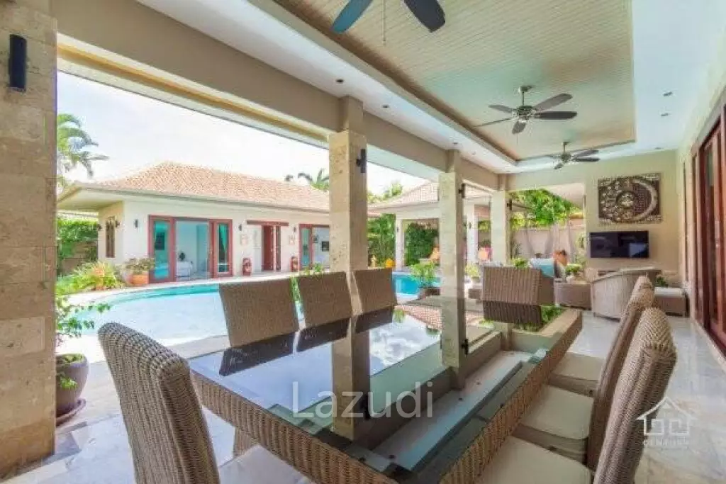 HANA VILLAGE 1 : Beautiful 3 bed Bali style pool villa on Luxury Development close to the beach