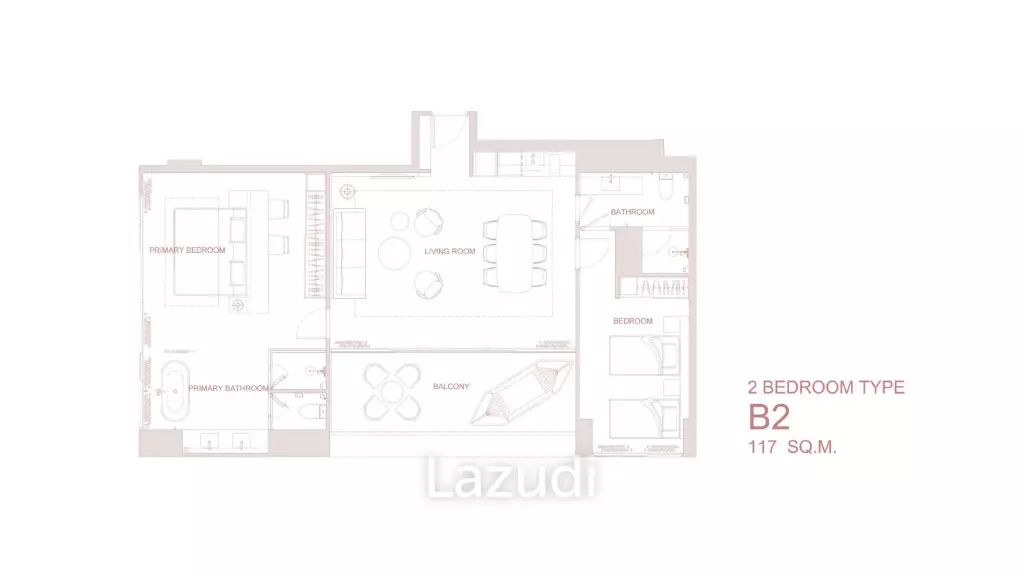 2 Bed 2 Bath 117 SQ.M Surfhouse Residences, Phuket Bang Tao
