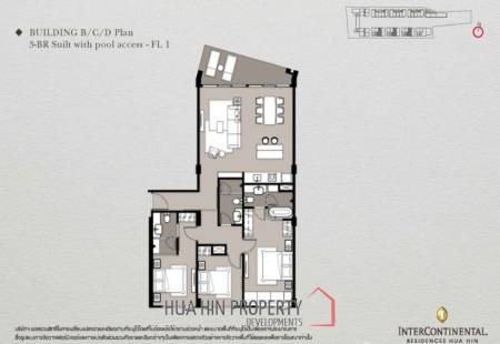 3 Bed 118SQM Intercontinental Residences
