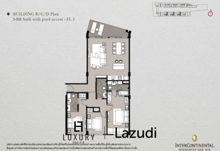 3 Bed 118SQM Intercontinental Residences