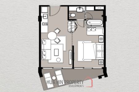 1 bed 44.08 SQM Intercontinental Residences