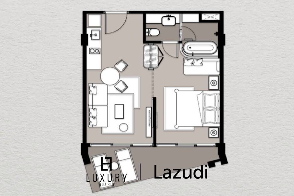 1 bed 44.08 SQM Intercontinental Residences