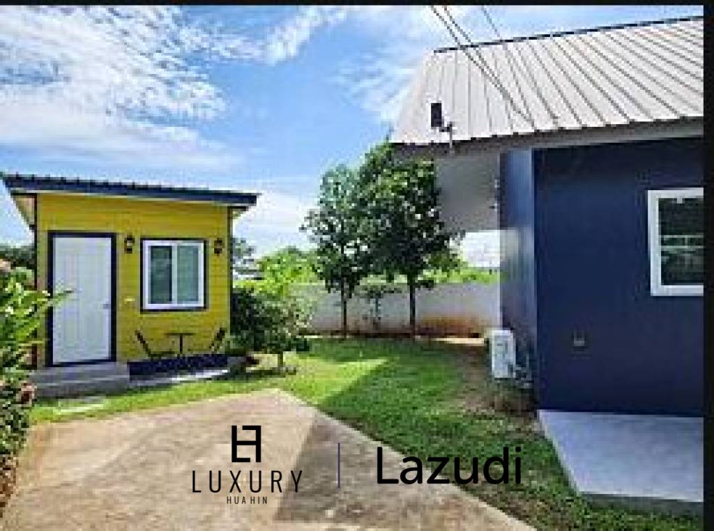 SINGLE HOUSE NEAR LOTUS PRAN BURI : 2 bed with 1 extra room outside