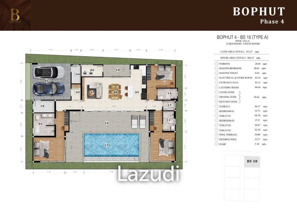 3-Bedroom Villa in Baansuay Bophut Phase 4