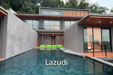 5-Bedroom Ultra-Modern Pool Villa with Stunning Chalong Bay Views for Rent