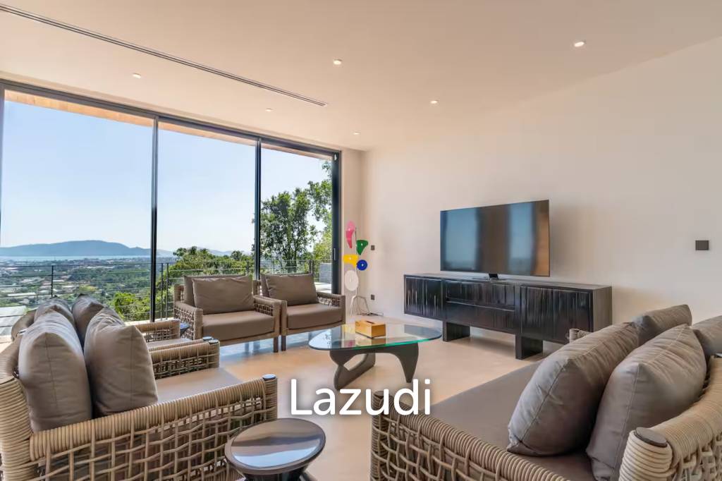 5-Bedroom Ultra-Modern Pool Villa with Stunning Chalong Bay Views for Rent