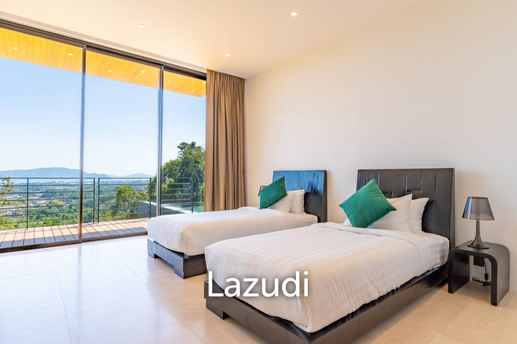 5-Bedroom Ultra-Modern Pool Villa with Stunning Chalong Bay Views for Rent