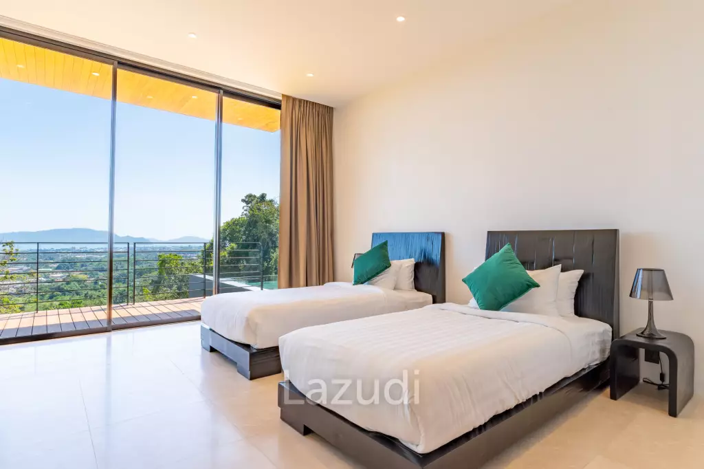 5-Bedroom Ultra-Modern Pool Villa with Stunning Chalong Bay Views for Rent