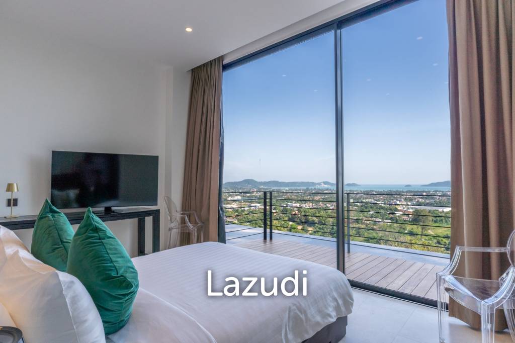 5-Bedroom Ultra-Modern Pool Villa with Stunning Chalong Bay Views for Rent