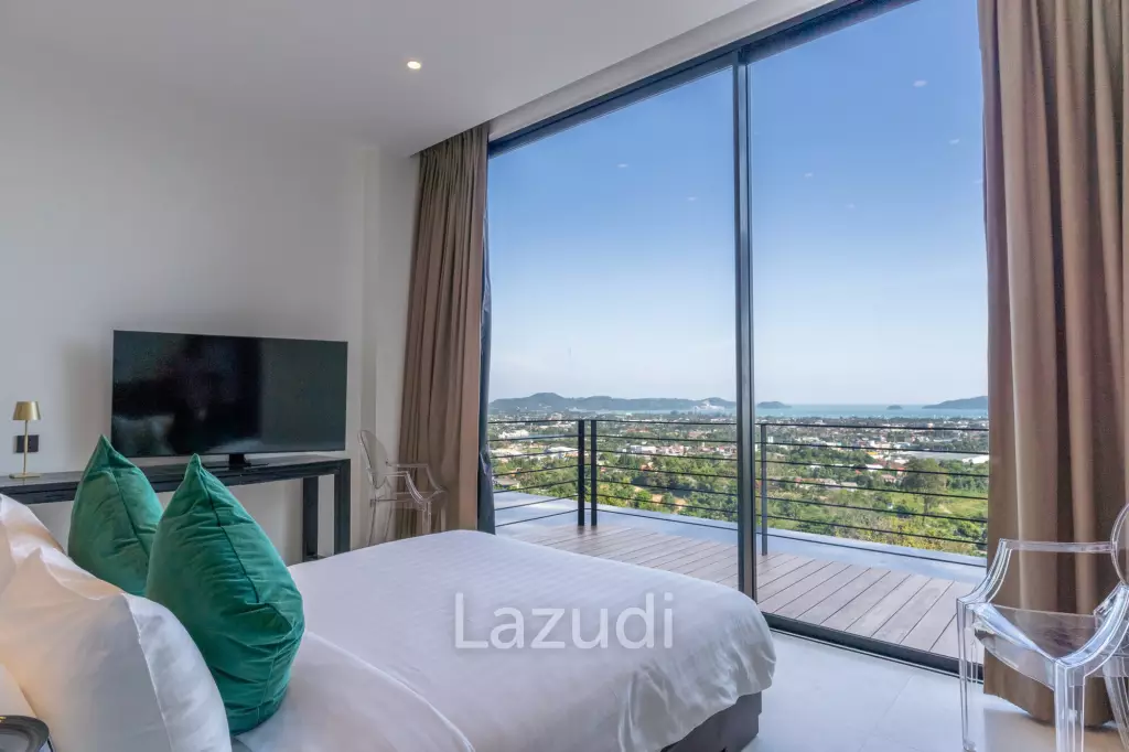 5-Bedroom Ultra-Modern Pool Villa with Stunning Chalong Bay Views for Rent