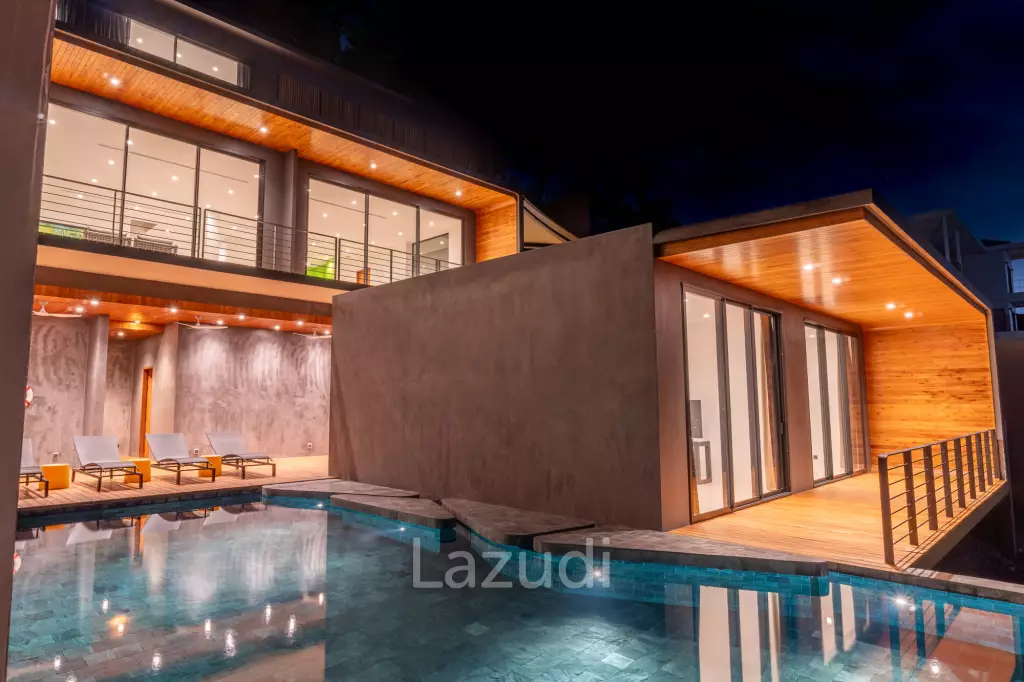 5-Bedroom Ultra-Modern Pool Villa with Stunning Chalong Bay Views for Rent