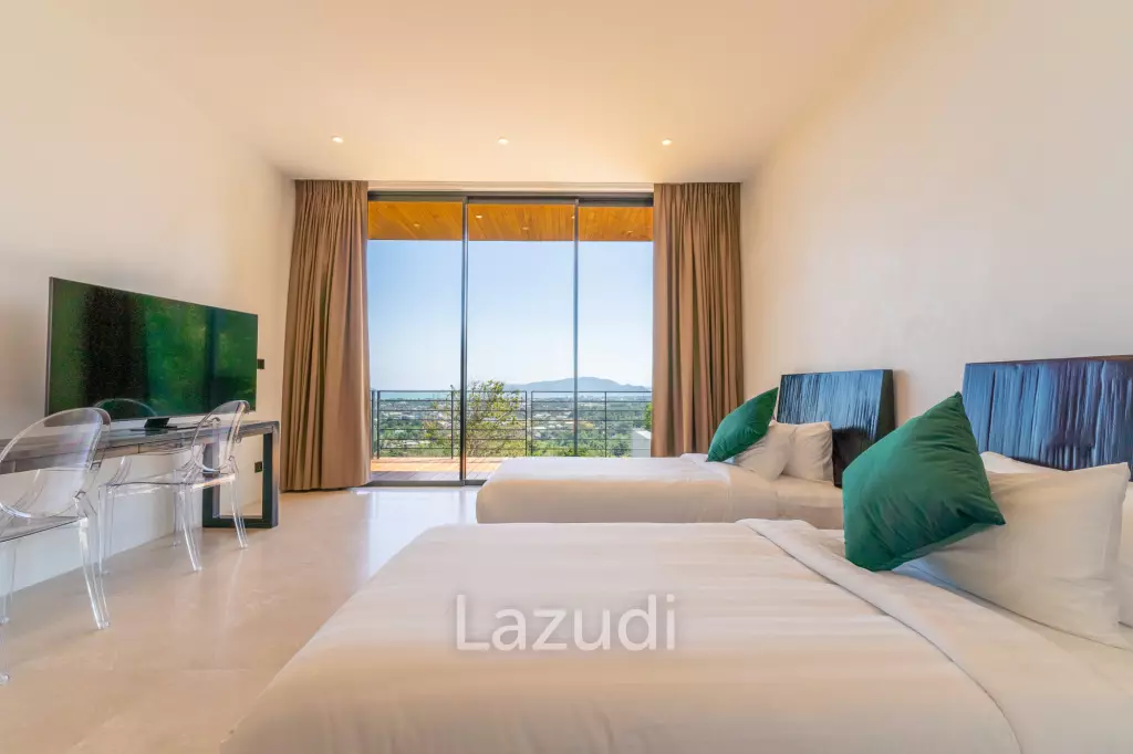 5-Bedroom Ultra-Modern Pool Villa with Stunning Chalong Bay Views for Rent