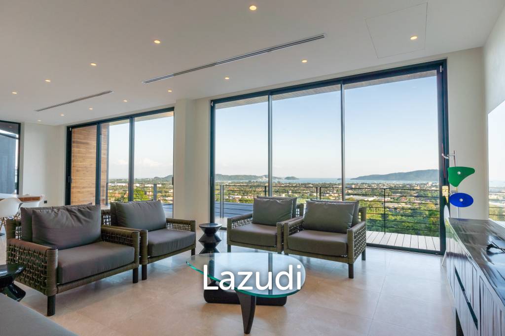 5-Bedroom Ultra-Modern Pool Villa with Stunning Chalong Bay Views for Rent
