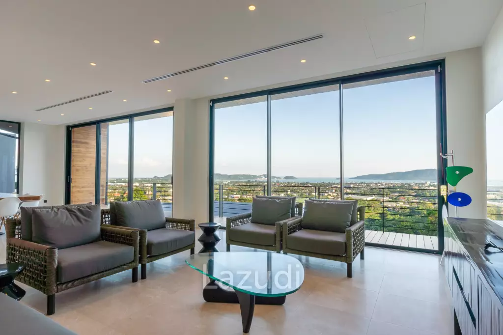 5-Bedroom Ultra-Modern Pool Villa with Stunning Chalong Bay Views for Rent