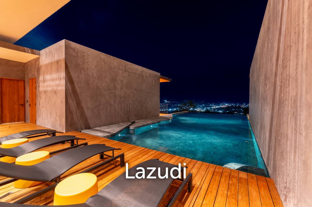 5-Bedroom Ultra-Modern Pool Villa with Stunning Chalong Bay Views for Rent