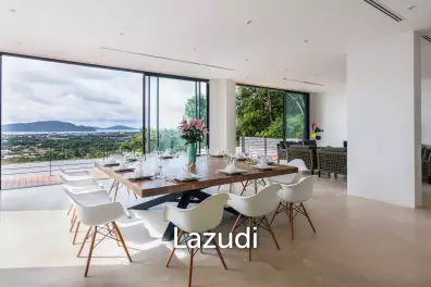5-Bedroom Ultra-Modern Pool Villa with Stunning Chalong Bay Views for Rent