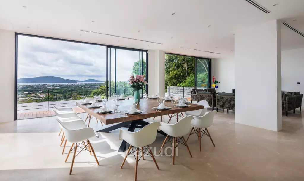 5-Bedroom Ultra-Modern Pool Villa with Stunning Chalong Bay Views for Rent