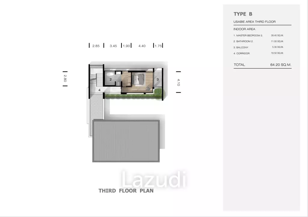 4 Bed 5 Bath 500.26 SQ.M Phillia Villas