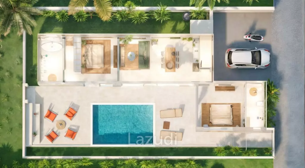 Modern 2-Bedroom Villa with Pool in Mae Nam Ko Samui
