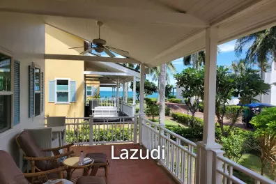 Beach access villa in a resort with beachfront pool