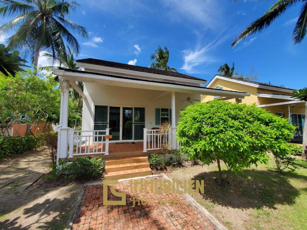 Beach access villa in a resort with beachfront pool