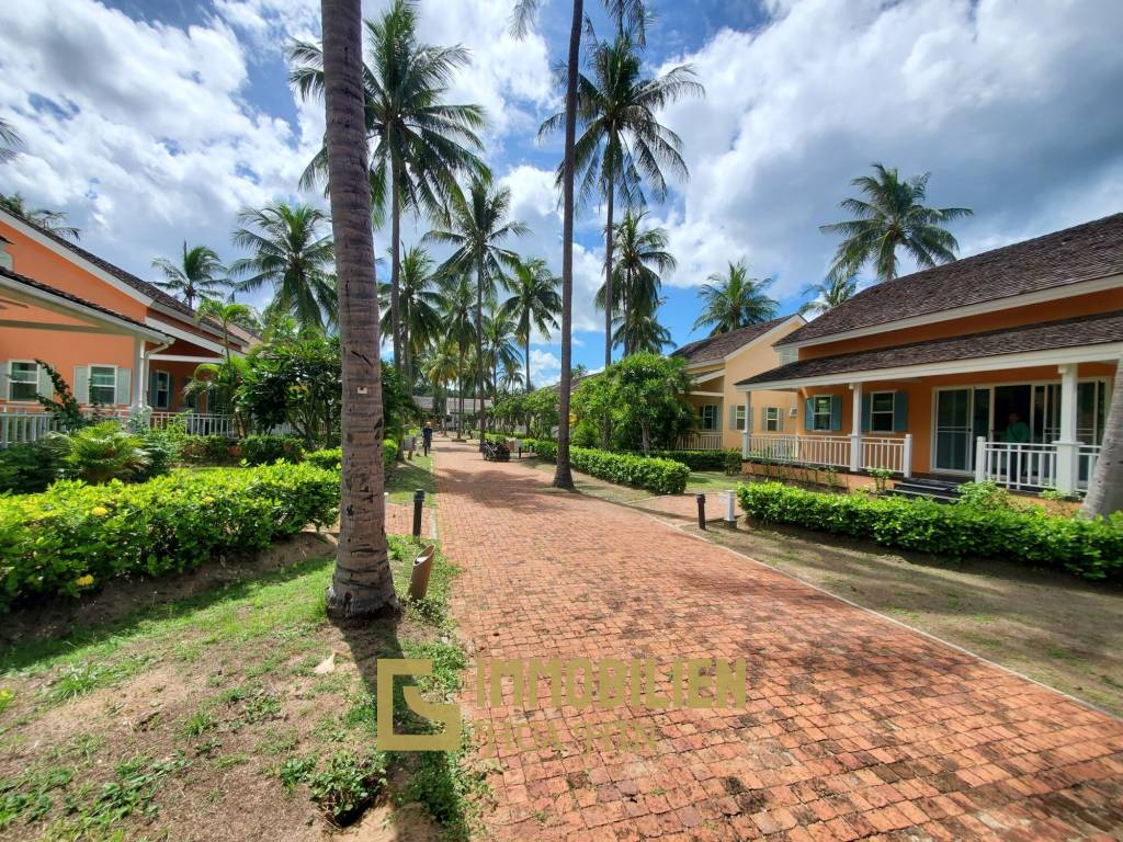 Beach access villa in a resort with beachfront pool