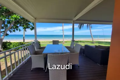 Absolute beachfront 3 bed pool villa in a resort