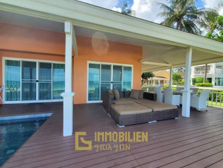 Absolute beachfront 3 bed pool villa in a resort