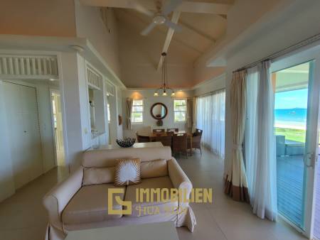 Absolute beachfront 3 bed pool villa in a resort