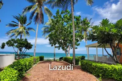 Absolute beachfront 3 bed pool villa in a resort