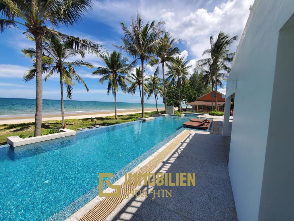 Absolute beachfront 3 bed pool villa in a resort