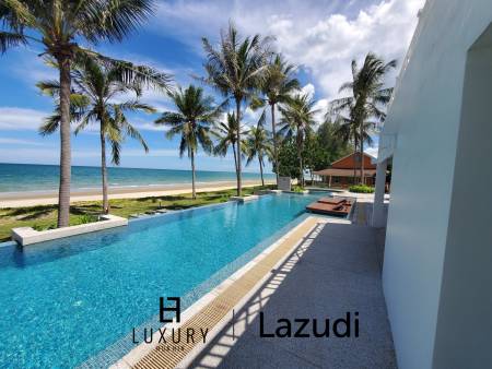 Absolute beachfront 3 bed pool villa in a resort